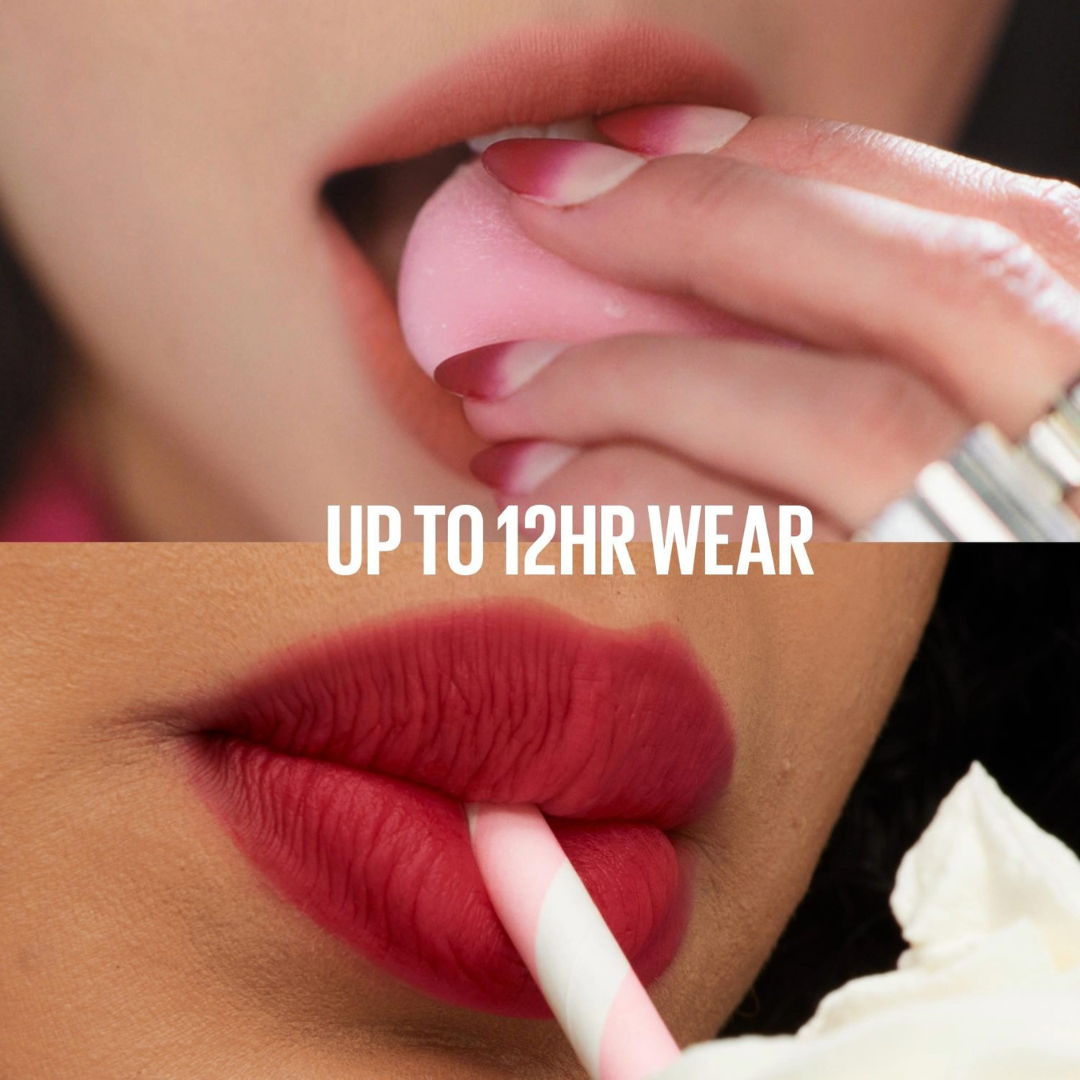 Maybelline Super Stay Teddy Lip Tint - Super long-lasting, waterproof & lightweight (Pack of 3)