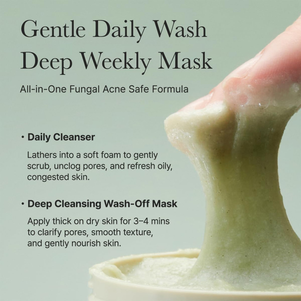 2-in-1 Rice  mask & cleanser (Remove black & white heads , tightening pores and give instant clean & bright skin tone)
