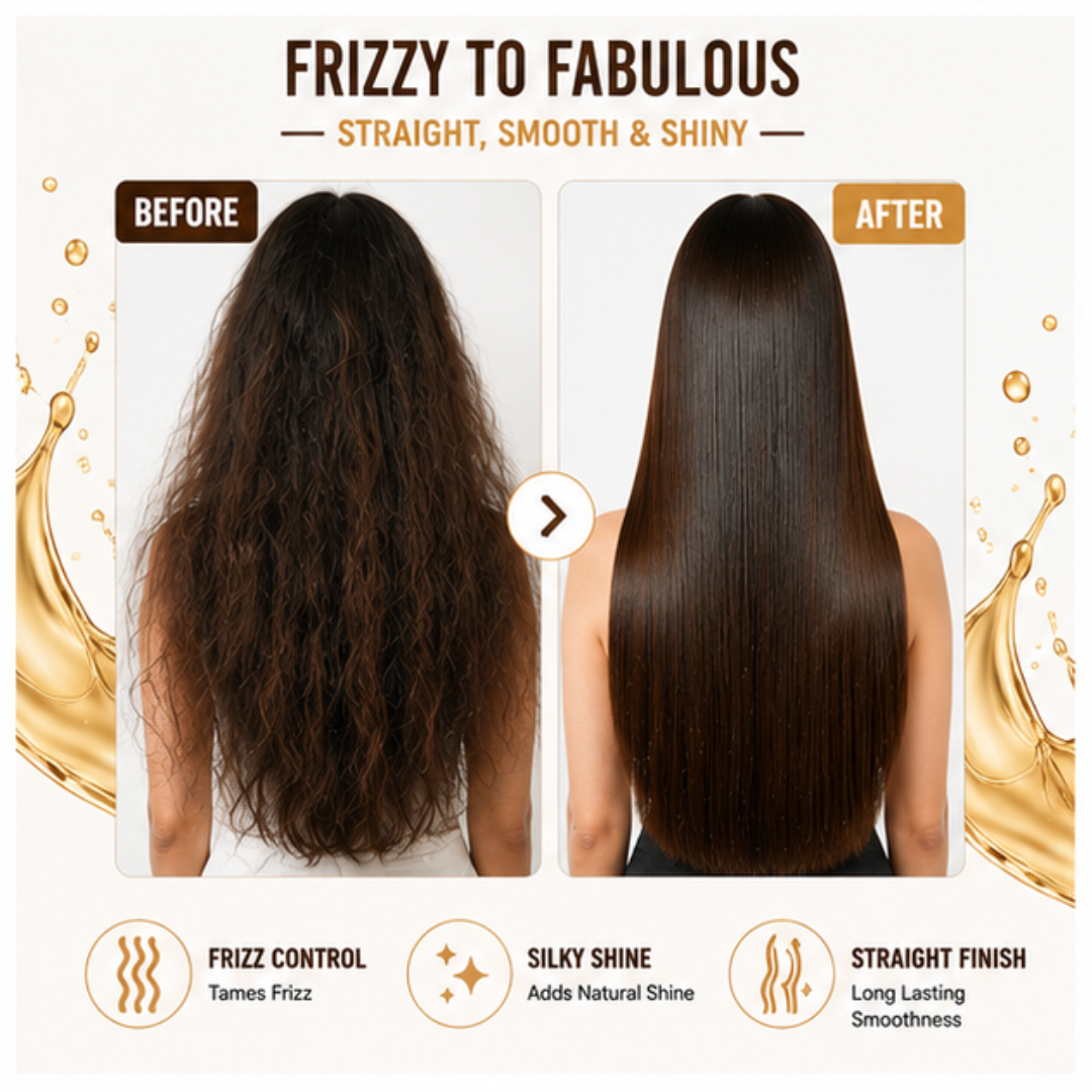 Flicka HD Foundation + Tgideas Hair Straightening Spray – Full Coverage Face & Sleek Hair Duo – Flawless, Long-Lasting Foundation with SPF + Frizz-Free, Heat Protectant Hair Spray