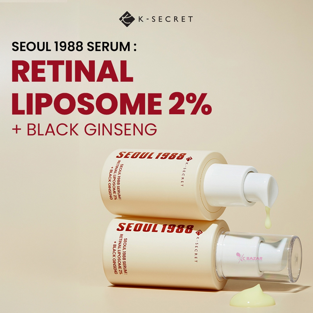 SEOUL 1988 Serum: Retinal + Black Ginseng (Glow, Firm, and Smooth – All in One Bottle)