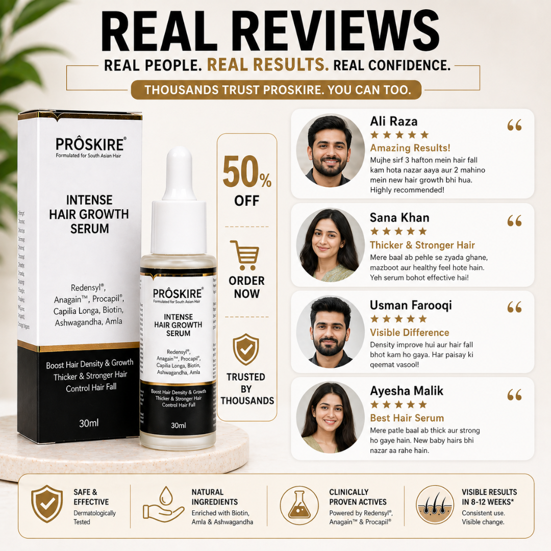 Proskire Hair Growth Serum – Reduces Hair Fall & Boosts Hair Density
