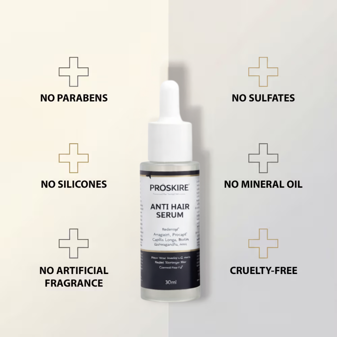 Proskire Anti-Grey Hair Serum – Reverses Grey Hair, Reduces Hair Fall & Restores Hair Color